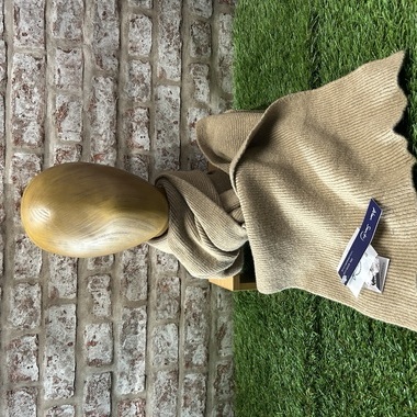 S824 - Camel, Extra wide luxury scarf with cashmere