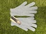 GG741 - Glacier blue, mens ribbed lambswool gloves Thumbnail