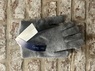 GG797 / Felt Grey, Cashmere ribbed gents gloves Thumbnail