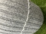 H797 / Felt Grey, Cashmere cable turnback beanie Thumbnail