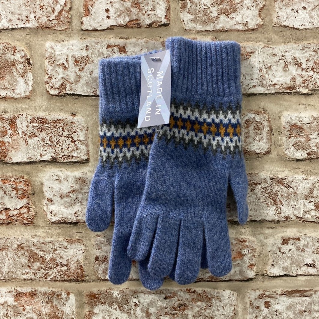 Fairisle ladies lambswool gloves, Made in Scotland - SALE STOCK - Alan ...